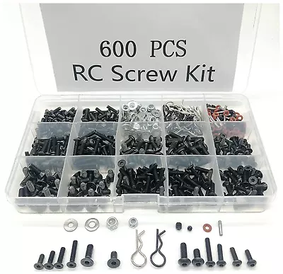 600Pcs Universal RC Screw Kit Screws Assortment Set Hardware Fasteners For Trax • £22.06