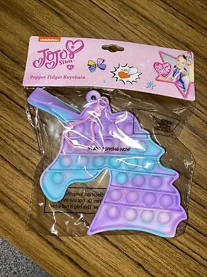 JoJo Siwa Unicorn Popper Fidget Keychain Backpack Clip Sensory Toy NEW • $7.82