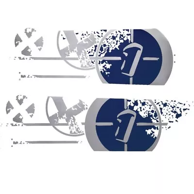 MasterCraft Boat Graphic Decals 750242 | X-1 Navy Blue Gray (2 PC) • $142.58