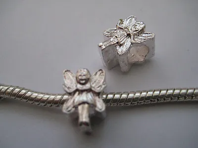 Silver Plated 'fairy Girl' Bead ~ Fits European Charm Bracelet • £2.50