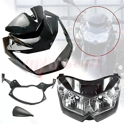 Fit For KAWASAKI Z750 2007 - 2012 Front Upper Fairing Cowl Nose + Headlight • $229.98