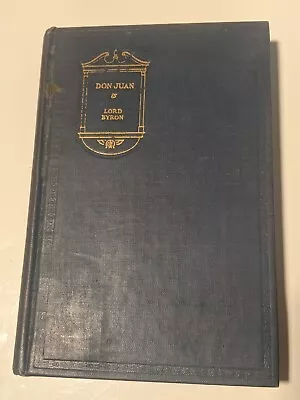 Vintage 1936 Don Juan By Lord Byron Hardcover • £14.25