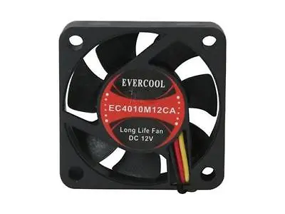 Evercool  40x40x10 Mm Ball Bearing Cooling Fan 3-pin EC4010M12CA  • $10.50