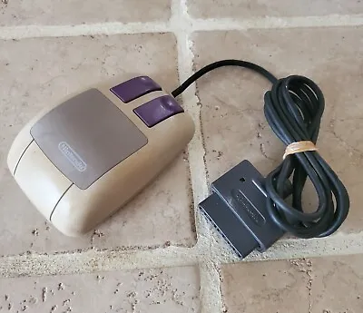  Super Nintendo SNES Original Mouse ! For MARIO PAINT TESTED Working! YELLOWING • $16.99