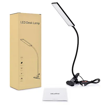 £11.19 • Buy 48LED USB Clip On Flexible Desk Lamp Dimmable Memory Bed Read Table Study Light 