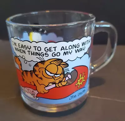 70's McDonald's VTG Garfield Mug- I'm Easy To Get Along With When Things Go... • $5