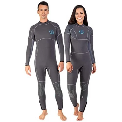 $71.23 • Buy Seavenger Bravo 3/2mm Neoprene Full Body Wetsuit Men's Size 5XL Gray Blue