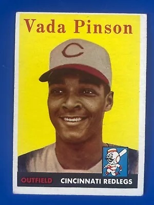 $12.95 • Buy 1958 Topps Vada Pinson Baseball Rookie Card #420 EX (v2)