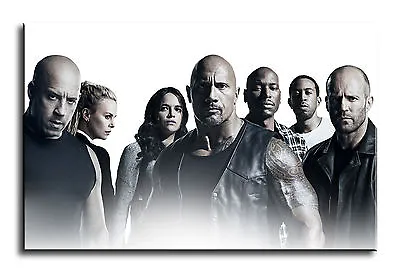 Large Wall Art Canvas Picture Print Of Fast And Furious Characters Framed • £27.99