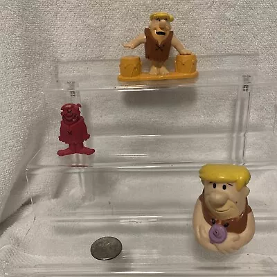 Vtg Barney Rubble Flintstones Hanna Barbera Toy Figure Cake Toppers. Bz • $6.97