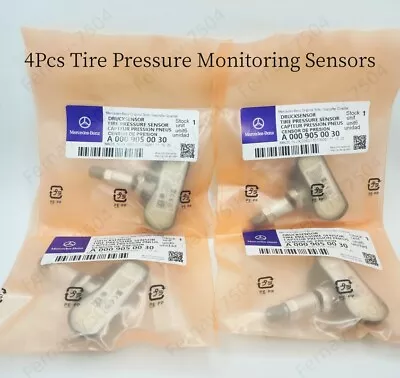 4Pcs OEM GENUINE A0009050030 MERCEDES TIRE PRESSURE MONITORING SENSORS TPMS • $49.99