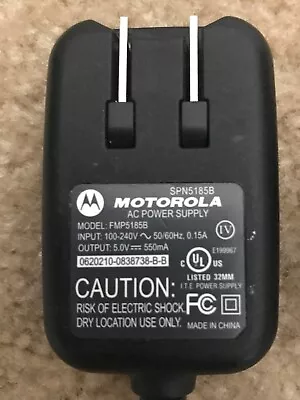 Motorola AC Charger SPN5185B FMP5185B_5.0V 550mA • $4