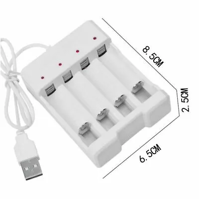 4 Slot Battery Charger Fast Charger For AA AAA Rechargeable Batteries UniversFH • £3.43