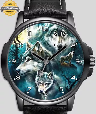 Wolf Staring Unique Wrist Watch FAST UK • $98.64