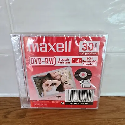 Maxell DVD-RW Brand New Sealed Disk 30 Mins Single Sided Recordable DVD RW  • £2.90