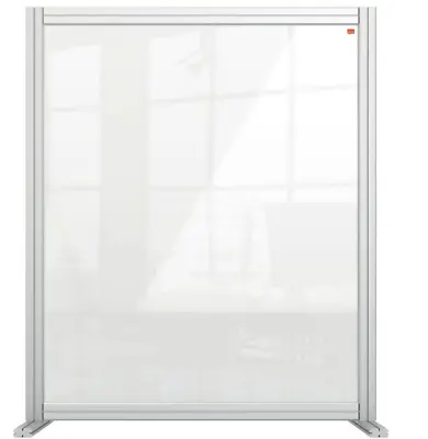 £59.99 • Buy Nobo Desk Divider Screen Clear Acrylic Freestanding 800x1000mm K0ND