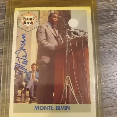 Monte Irvin Hand Signed 1992 Front Row Giants Autograph • $12