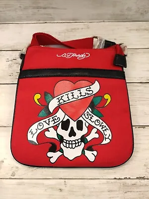 Y2K Deadstock Ed Hardy Red Shoulder Bag • $49.99