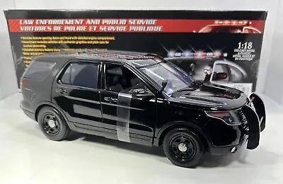 Motor Max 1/18 Scale FORD POLICE INTERCEPTOR/Undercover Police SUV “Black” • $89