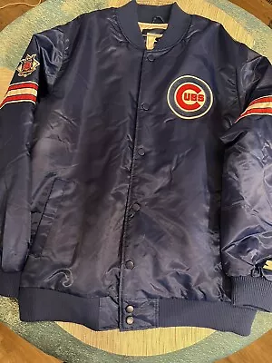 Chicago Cubs Starter Pick & Roll Satin Varsity Full-Snap Jacket Size XXL (2XL) • $50