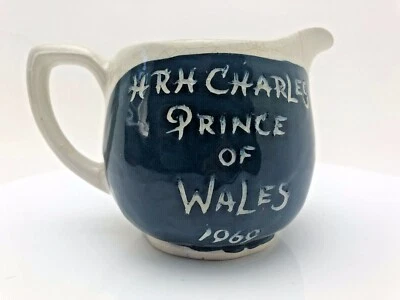 £24.99 • Buy Vintage Rare HRH Charles Prince Of Wales Milk Jug 1969 By ETE Ebbw Vale Wales