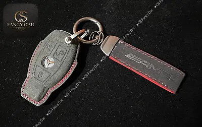 Premium Alcantara AMG Key Cover Keyring For Mercedes Old Version Key Custom Made • $108