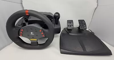 Logitech MOMO Racing Force Feedback Wheel + Pedals PC E-UH9 • $69.99