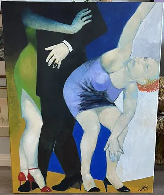 Juan Sánchez Juárez Listed Mexican Artist￼ Original Painting ￼”Cumbia Loca” • $750