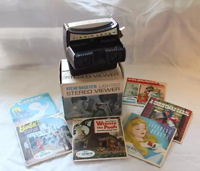 Vintage Boxed Sawyer's View Master Lighted Stereo Viewer No. 2026 6 Reels Packs • $75