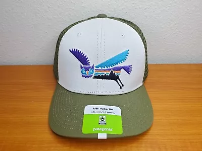 2021 Patagonia Flying Owl Trucker Hat -  Green Organic Cotton Mesh Fitz Roy Owl • $84.95