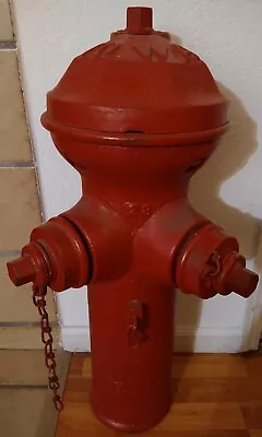 $375 • Buy Antique Full Size Original Fire Hydrant Iowa Valve Co. Pat. 1919 Red 31  H