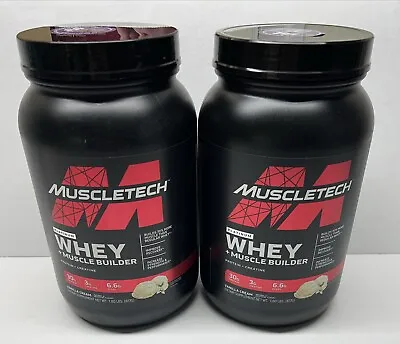 2X Muscletech 100% Whey Protein Powder Vanilla + Muscle Builder Creatine 1.8Lbs • $42