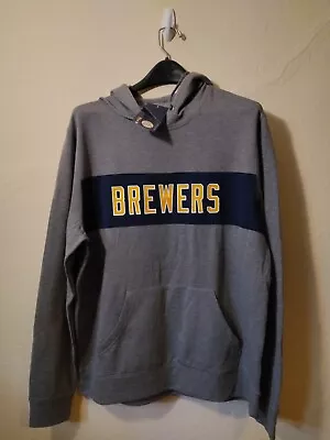 Mens Large Hoodie MLB Milwaukee Brewers New With Tags • $24.95