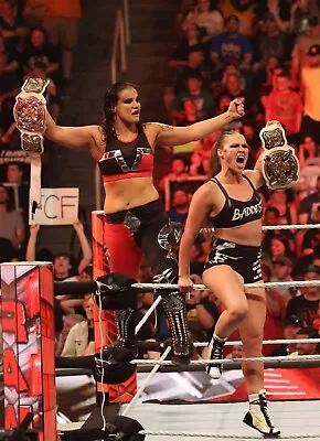 RONDA ROUSEY & SHAYNA BASZLER 8x10 COLOR PHOTO ROH ECW WWE NXT AEW IMPACT 38 • $7.96