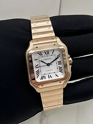 Cartier Santos 18k Rose Gold Automatic 35mm WGSA0031 *BOX/PAPERS* • $32500