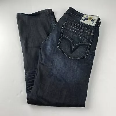 Buckle Mens 31x32 Brady Buffalo David Britton Dark Wash Straight Leg Jeans • $24.99