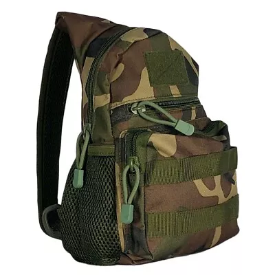 3P Tactical Military Chest Sling Bag Molle Crossbody Shoulder Pack Single Strap • £12.95