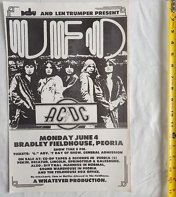 UFO - AC/DC - Poster  1979. Perfect For Framing • $90