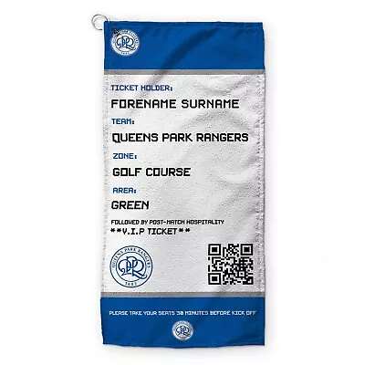 Queens Park Rangers FC - Officially Licensed Personalised Golf Towel • £15.99