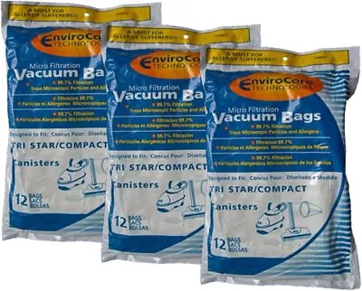 EnviroCare Replacement Micro Filtration Vacuum Cleaner Bags Designed To Fit TriS • $56.99