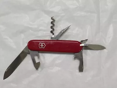 Knife Officer Suisse Victorinox Pocket Red Multi Scout Camping Tool • $15.23