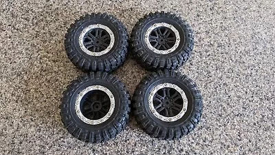 RC Rock Crawler Trail Truck Wheels & Tyres 116 X 42  12mm Hex X4 Absima  • £12