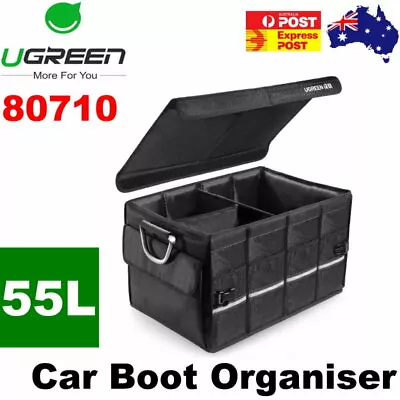 Ugreen 80710 55L Car Boot Organiser Collapsible Trunk Foldable Storage Tidy • $54.95