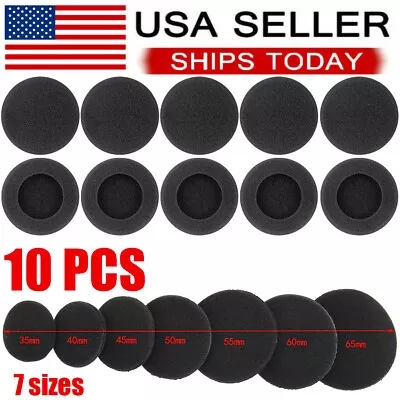 10x Ear Pads Replacement  Sponge Cover Headphones Earphones Headset Foam Cushion • $7.59