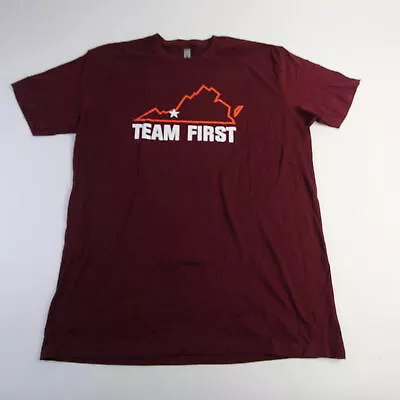 Virginia Tech Hokies Next Level Short Sleeve Shirt Men's Maroon New • $11.19