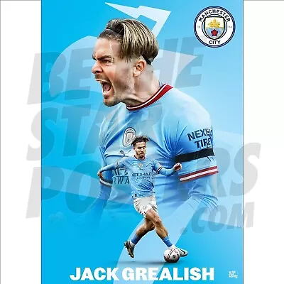 Manchester City 22/23 Jack Grealish Poster OFFICIALLY LICENSED A4 A3 A2 • £5