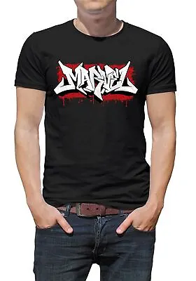 Marvel Graffiti Logo Graphic Print Men's Black T-Shirt • £18.99