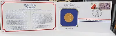 The Presidential Medals Cover Collection Zachary Taylor 12th President Stamp • $6.43