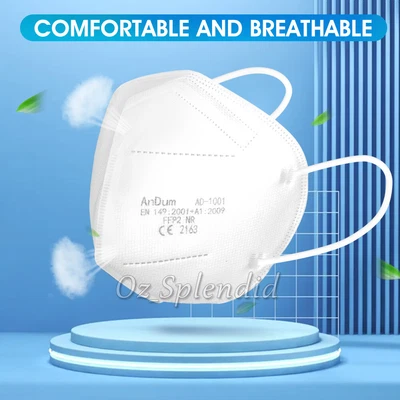 $38.95 • Buy 10-100 N95 P2 KF94 Mask FFP2 3D CE Disposable Face Masks Protection 5 Layer