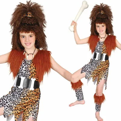 £23.29 • Buy Kids Cave Girl Fancy Dress Costume